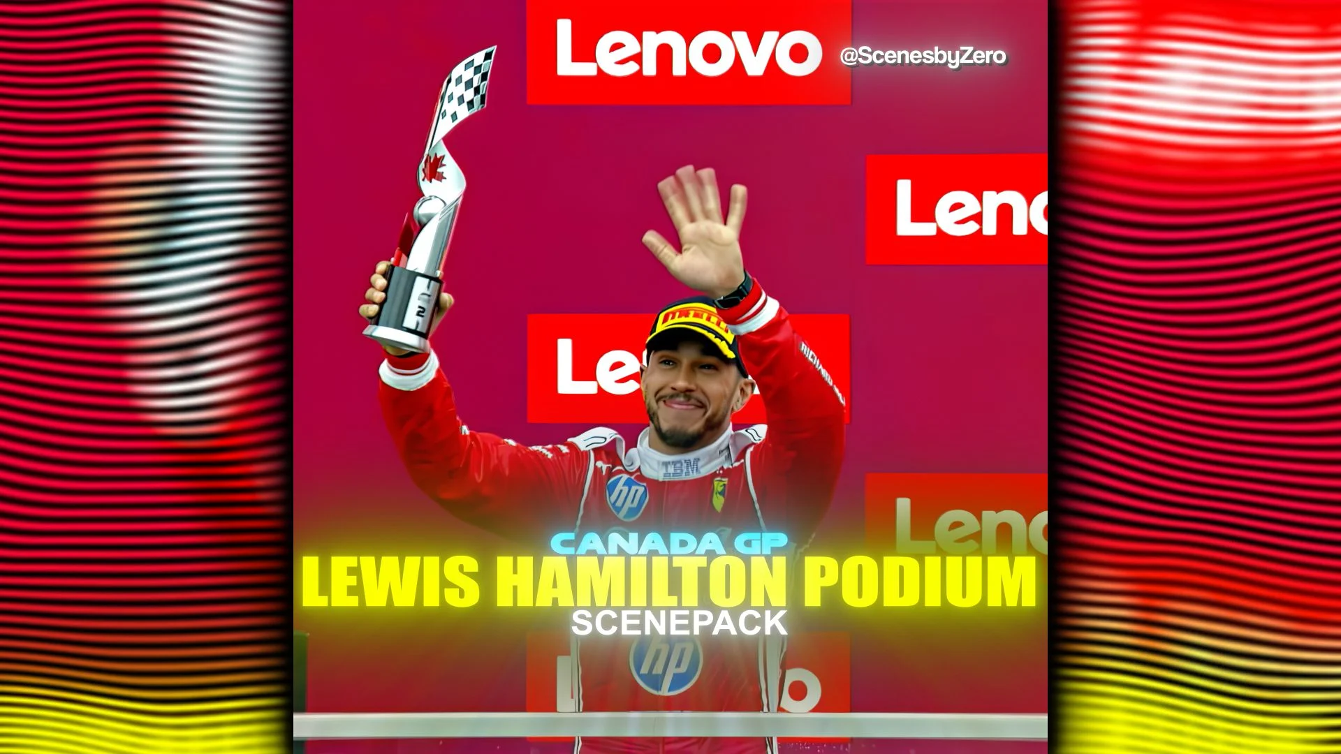 LEWIS HAMILTON CANADA GP PODIUM SCENEPACK | SCENEPACK F1 | 4K CLIPS | SCENESBYZERO