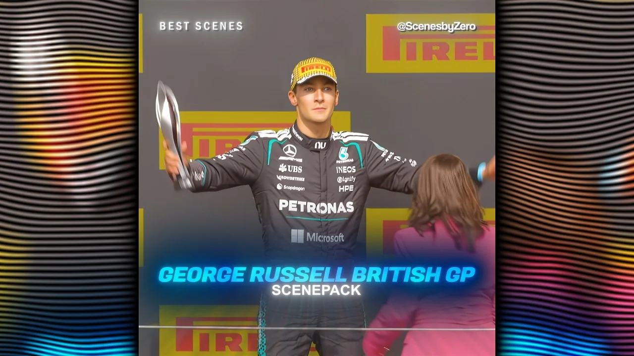 BRITISH GP GEORGE RUSSELL SCENEPACK 2026 | F1 | SCENEPACK  4K CLIPS | SCENESBYZERO